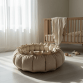 Soft pink and beige luxury baby play mat